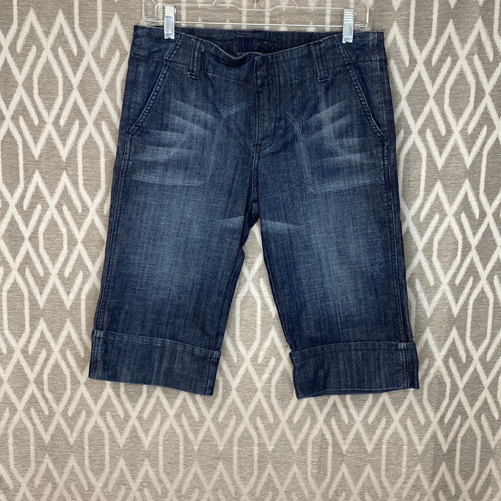 Kut from the Kloth Peddle Pusher Pants Denim Dark Wash Size: 6